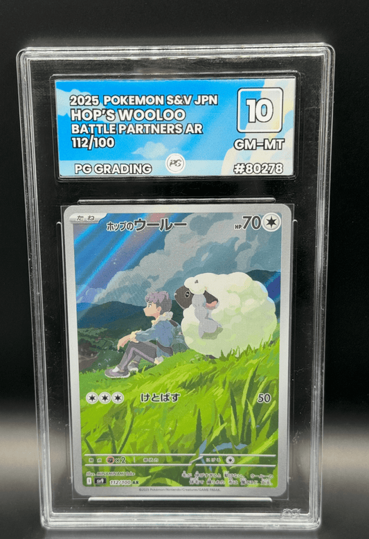 🐑 Hop’s Wooloo #112 – Japanese Battle Partners – PG 10 (Matching Label)